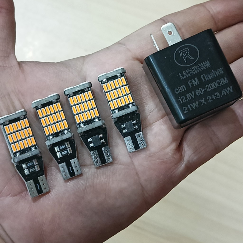 Paket Lampu Sein Dajjal Viral 4 Pcs Adjustable Plus Flasher sen bisa diatur kedip cepat Vario Beat A