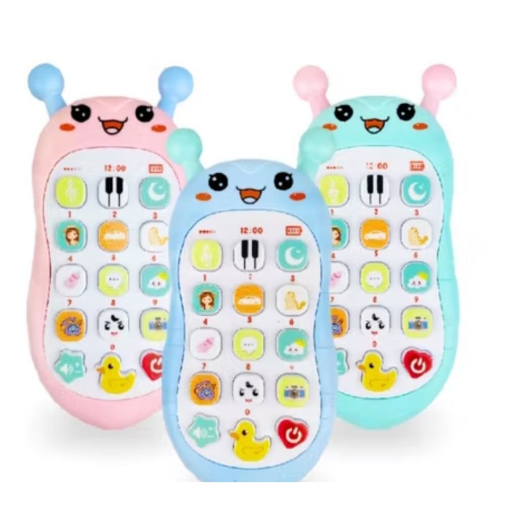 Mainan handphone bayi edukasi anak bunyi karakter -Mainan hp bunyi
