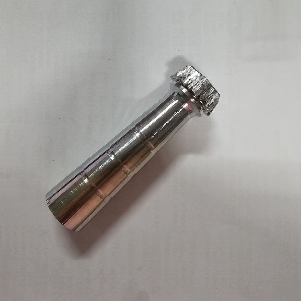 Saluran Penutup Pembuangan Air Bak Mandi Stainless / Corong Stainless Sumbat Silver Putih Kuningan