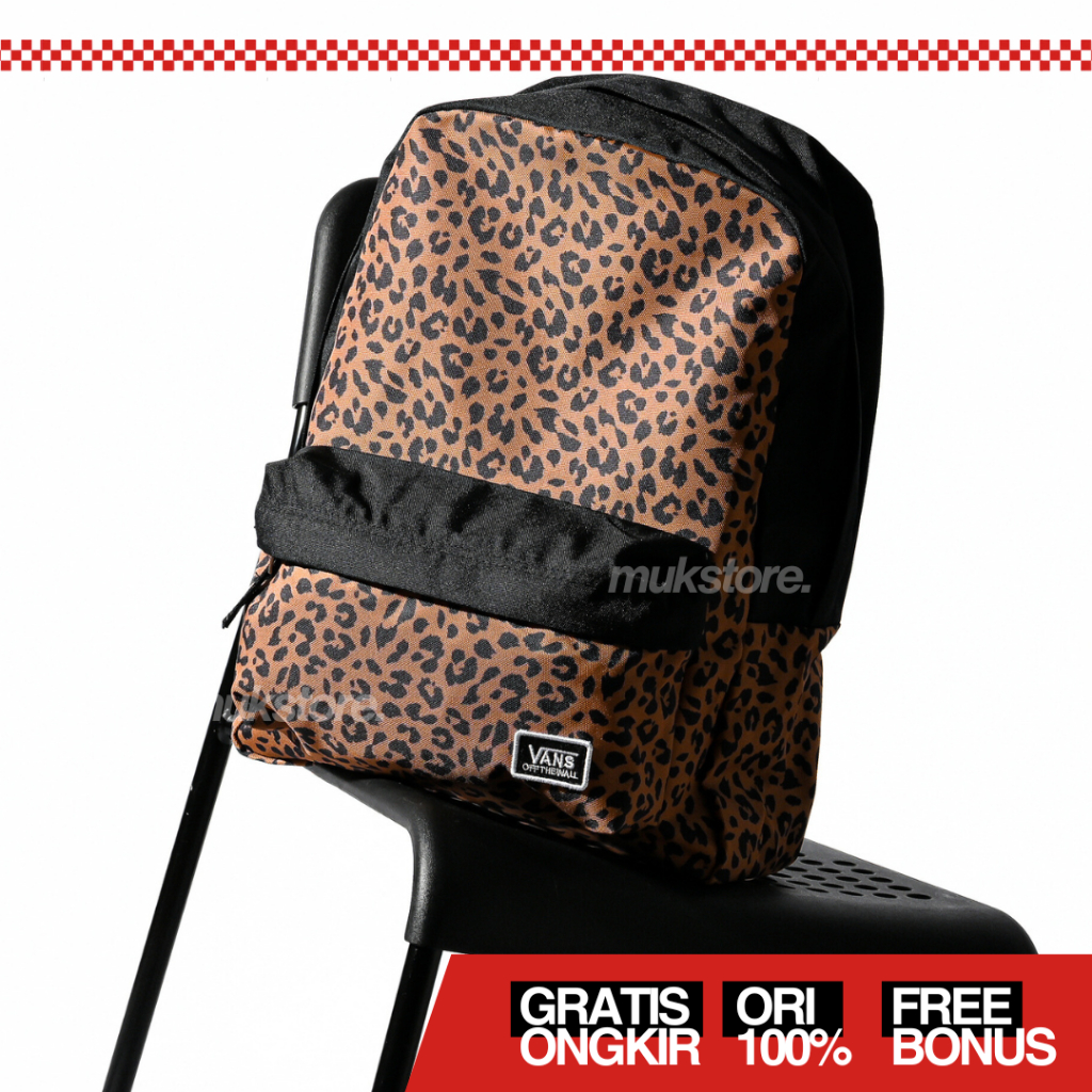 Tas Ransel Backpack Motif Leopard