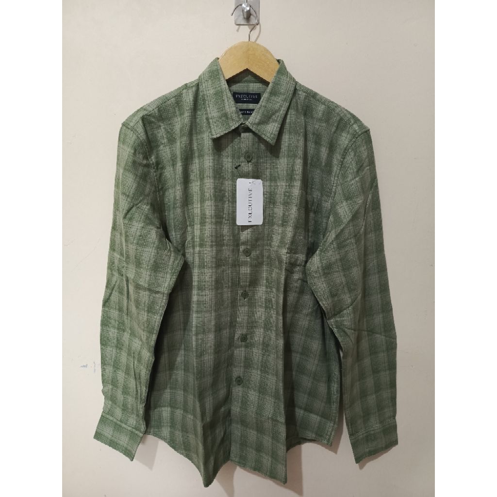 EXECUTIVE KEMEJA PRIA FLANEL REGULAR FIT LENGAN PANJANG ORIGINAL