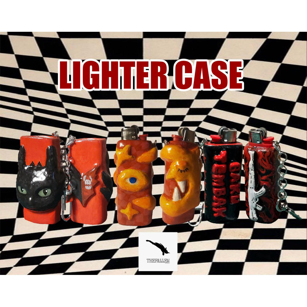 Custom Lighter case clay // wadah korek api clay