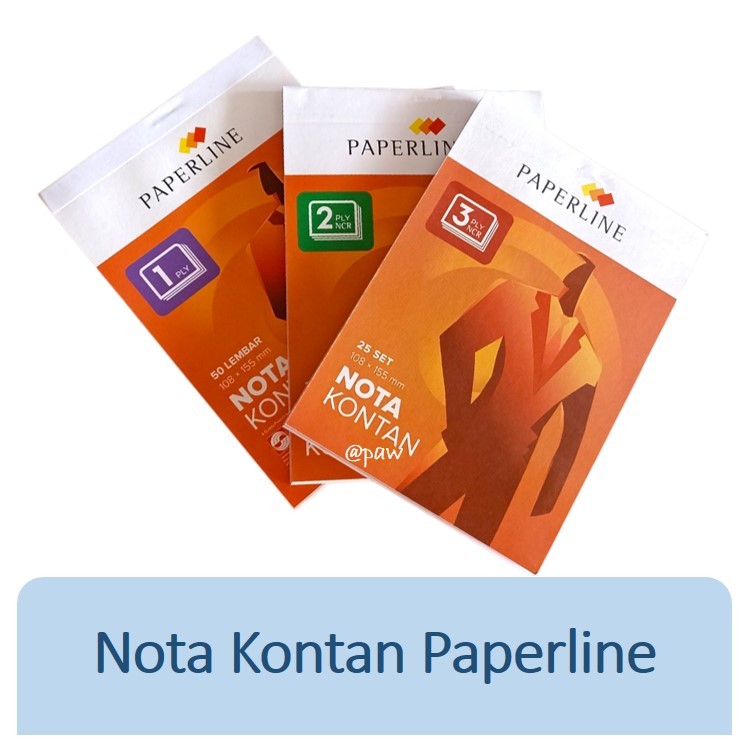 Nota Kontan K2 Paperline/ Nota Kontan NCR PPL / Nota Kontan 2 Ply/ Nota Rangkap Kecil Paperline 25se