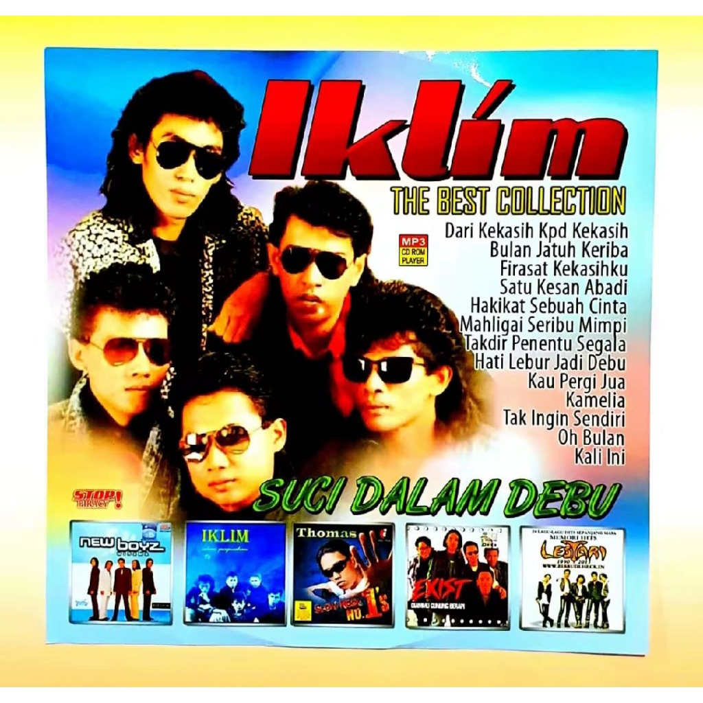 KASET MP3 MUSIK AUDIO 150 LAGU POP MALAYSIA ALBUM THOMAS ARYA-IKLIM-UKS-NEW BOYS-LAGU MALAYSIA TERLA