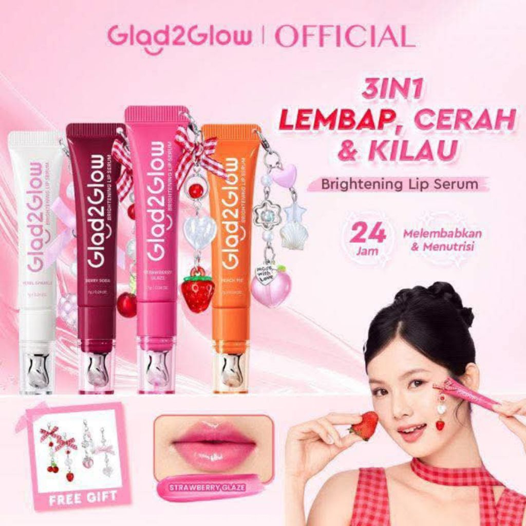 GLAD2GLOW -  G2G BRIGHTENING LIP SERUM GLAD2GLOW