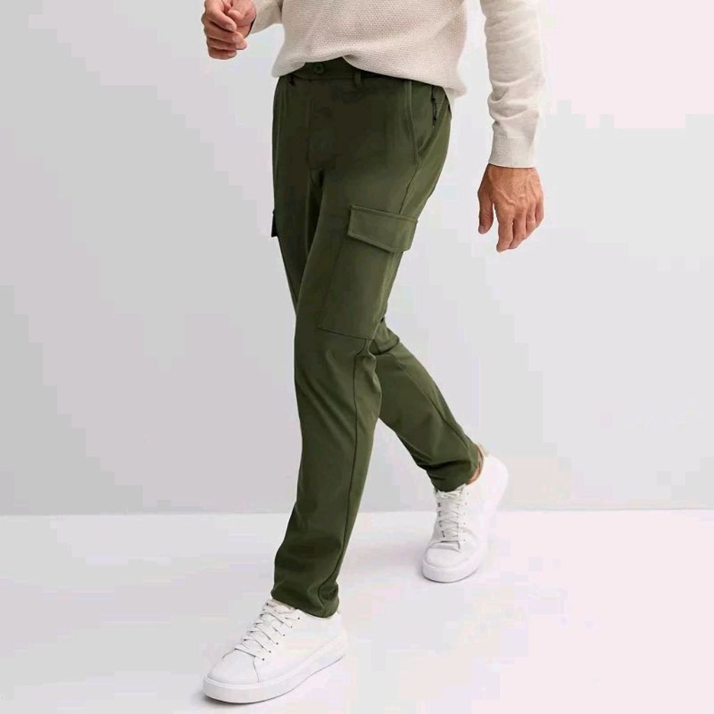 Celana FLX Cargo Pants Green Olive Celana Cargo FLX Celana Green Olive