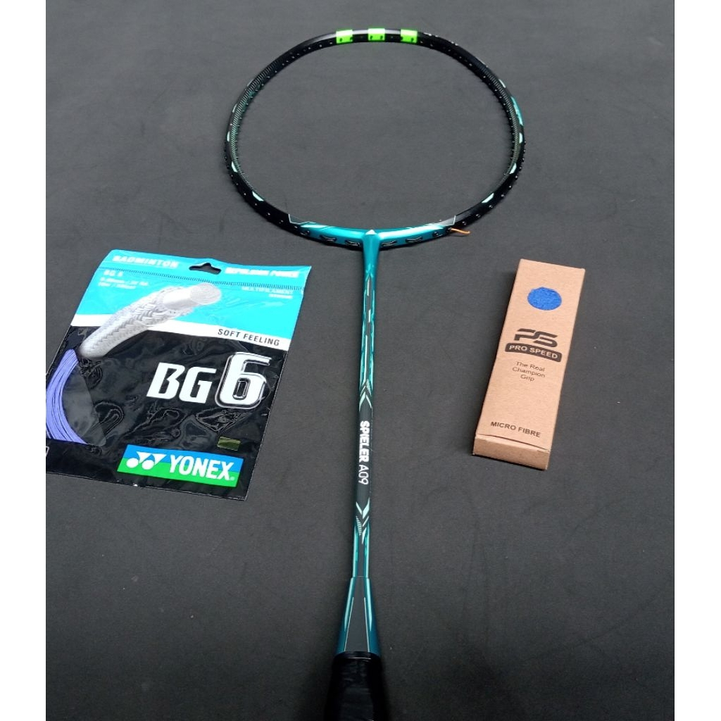 Raket badminton bulutangkis bekas second original adidas spieler a09