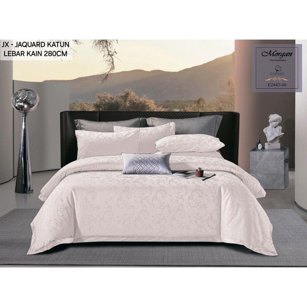 LADY SULTAN King Koil Sprei & Bedcover Sutra Premium – Motif Timbul Eksklusif