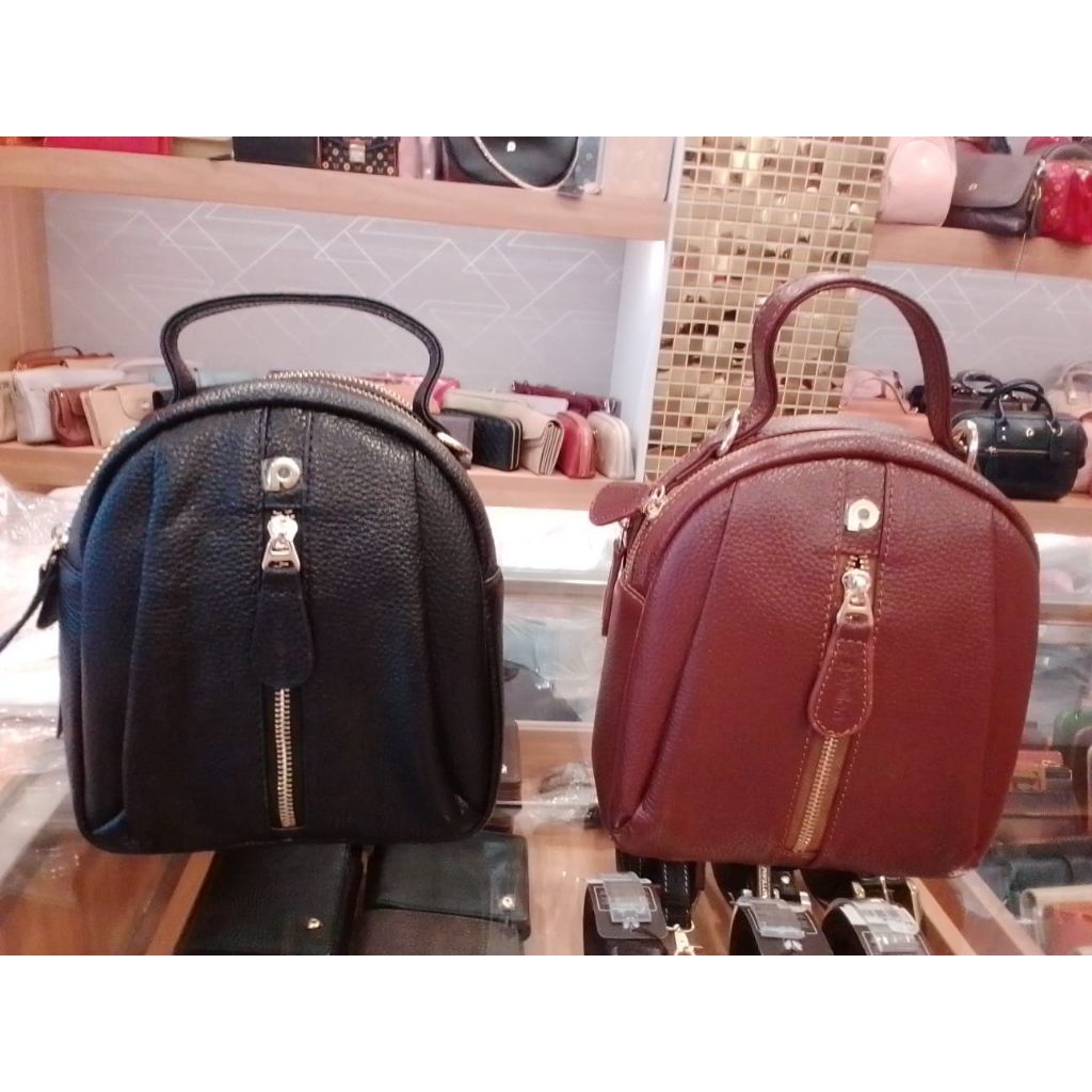 Tas Papillon leather K3476 hitam original, new