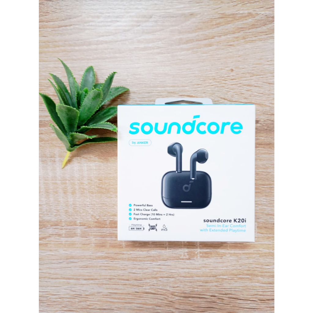 ANKER Soundcore K20i Headset Bluetooth TWS Anker K20i Semi In Ear Wireless Earbuds Game Mode
