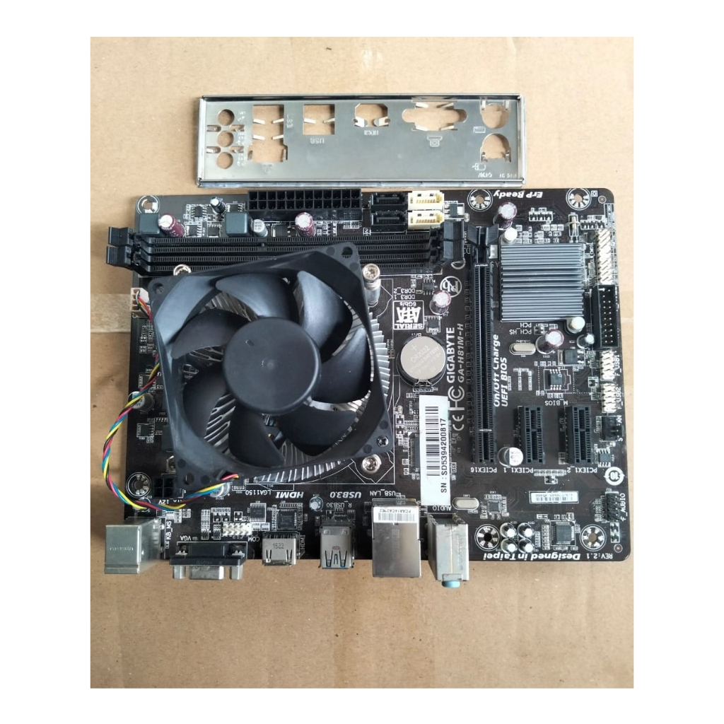 Motherboard Gigabyte GA-H81M + Prosesor Core i5