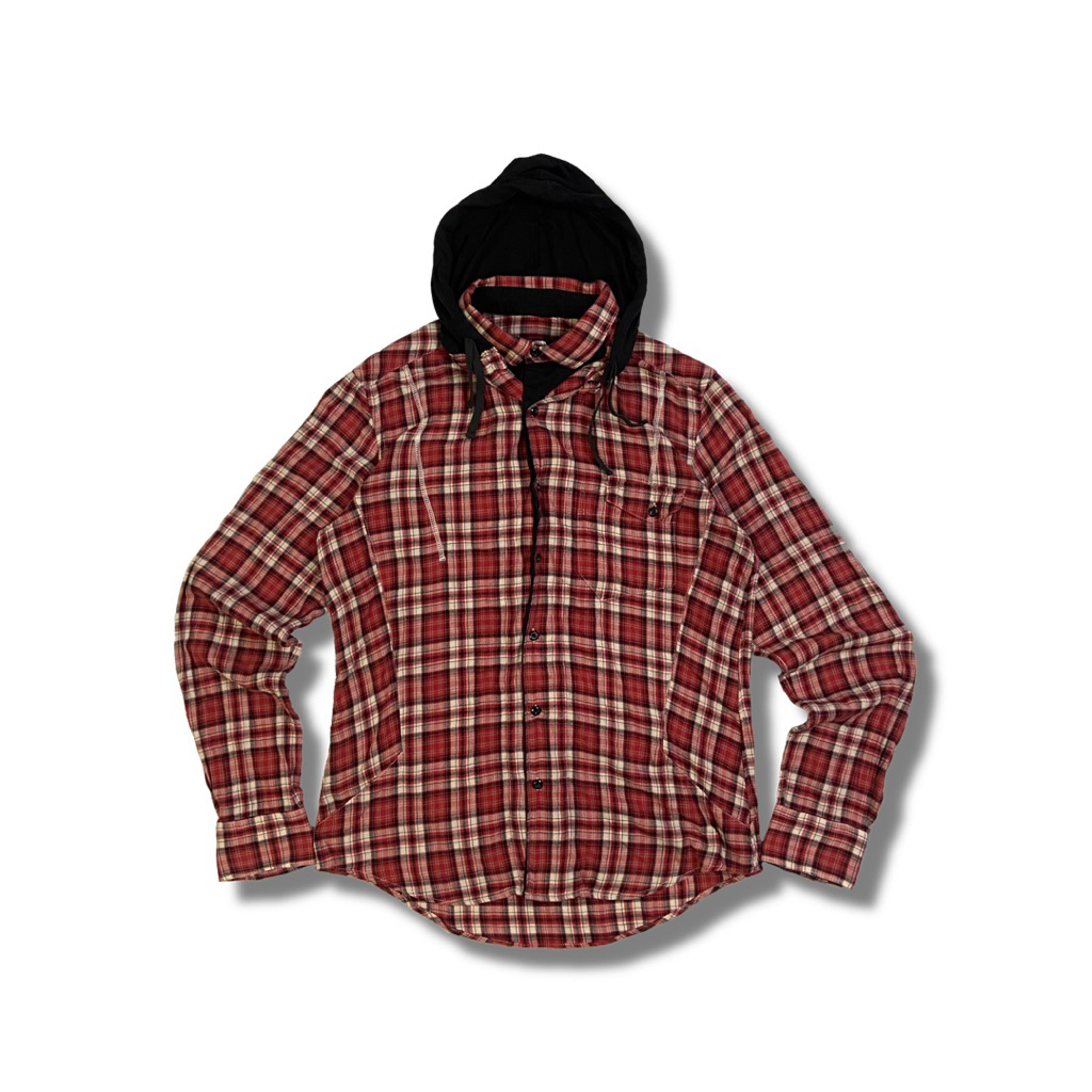 PPFM Plaid Shirt Hoodie Hybrid Flannel