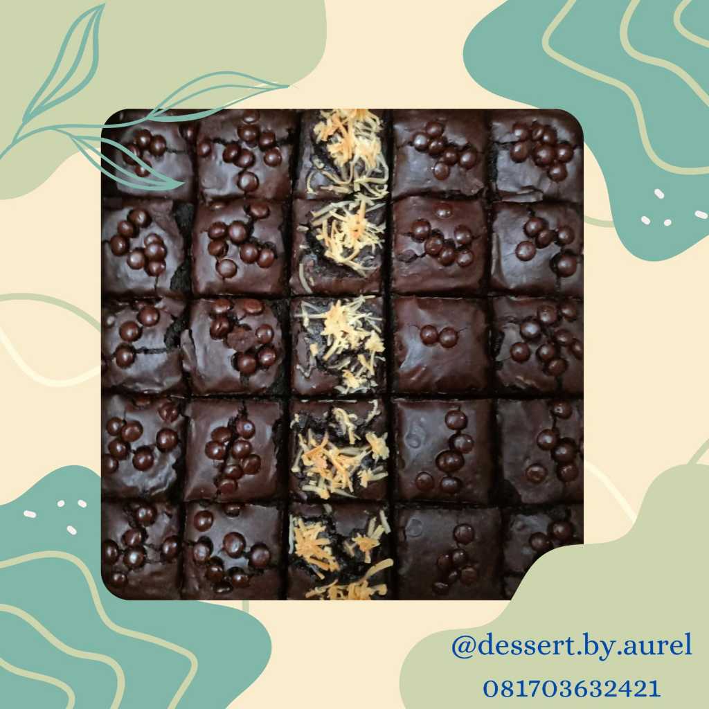 Brownies Original/Fudgy Brownies Panggang Premium/Mbun Brownies/swit dessert