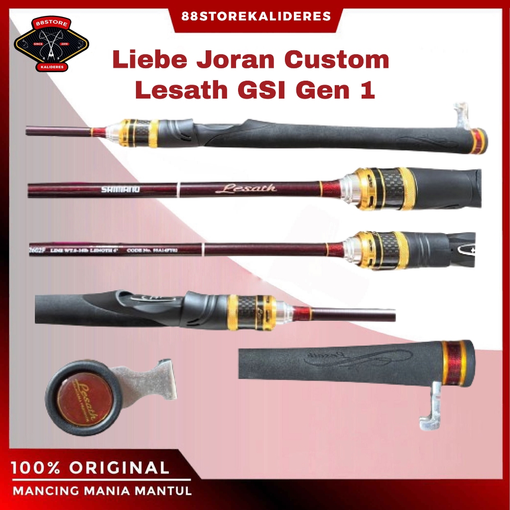 88storekalideres Liebe joran custom shimano lesath gsi 2602F 8-16lbs 183cm