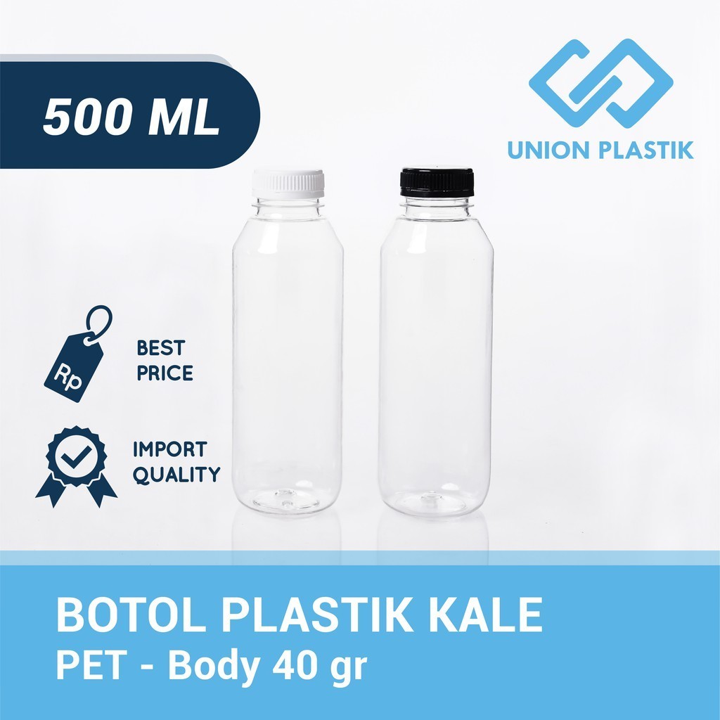 (isi 100) Botol Kale 500 ml 100 pcs Botol Plastik Paket Ekonomis