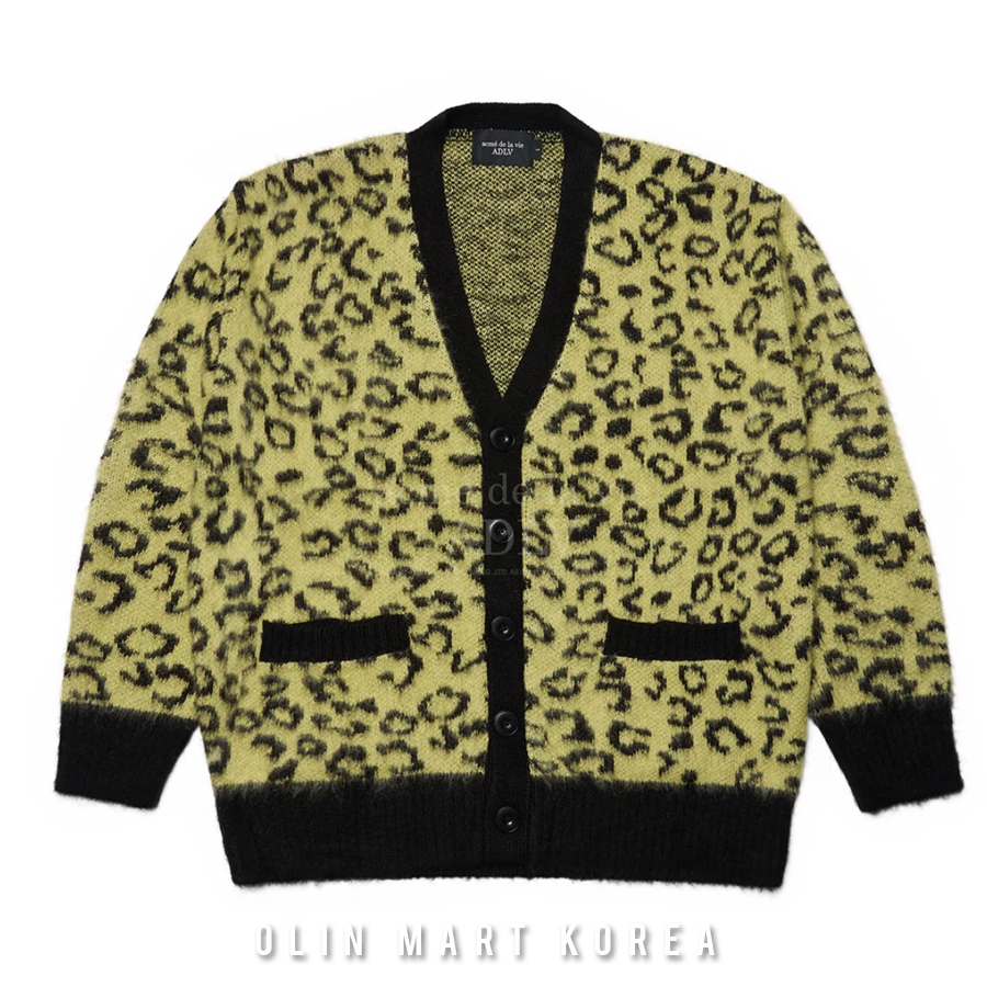 Cardigan - Leopard Mohair Yellow - Size1