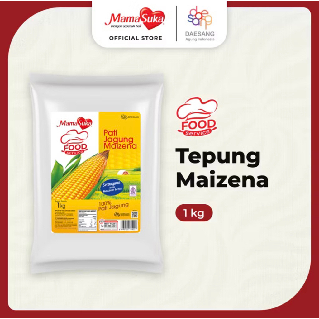Tepung Maizena MamaSuka 1kg Pati Jagung Maizena