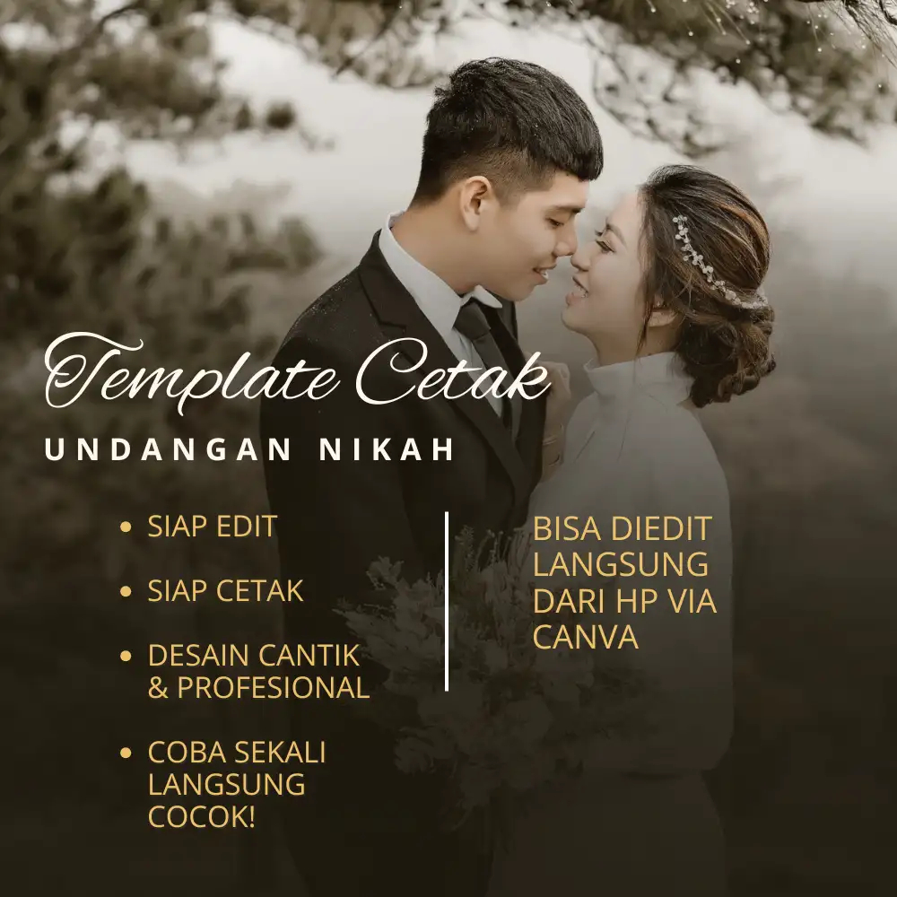 100 Template Cetak Undangan Nikah