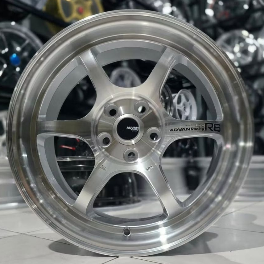 velg ring 16 advan r6 pcd 5x100 lebar 7 velg racing ring 16 velg racing mobil all new avanza veloz x