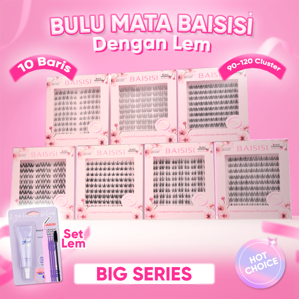 BAISISI Bulu Mata Palsu Individual Lashes SERIES A BIG SIZE | Eyelash Extension | Douyin Lashes