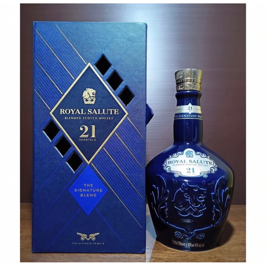 botol bekas royal salute 21 /  botol pajangan / botol import