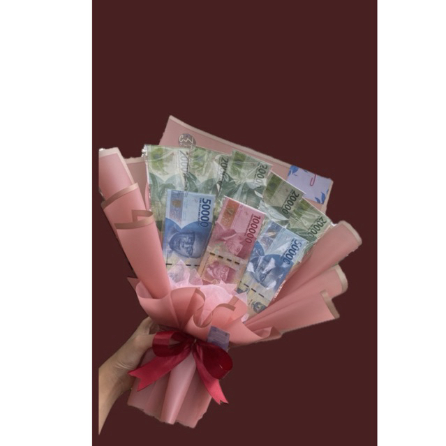 Buket Hadiah Uang Kosongan - Bucket Uang Palsu Mainan Kado Hampers