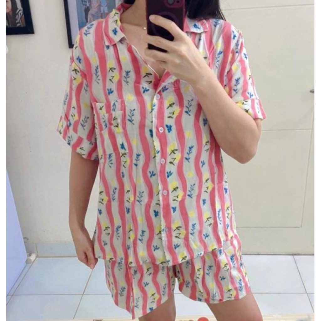 baju tidur bahan rayon twill