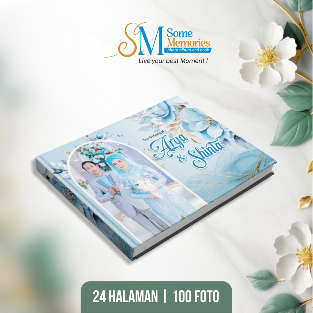 WEDDING PHOTOBOOK HARDCOVER ALBUM FOTO | CUSTOME | MAGAZINE | 24 HALAMAN | 100 FOTO | SIZE 20 X 30 C