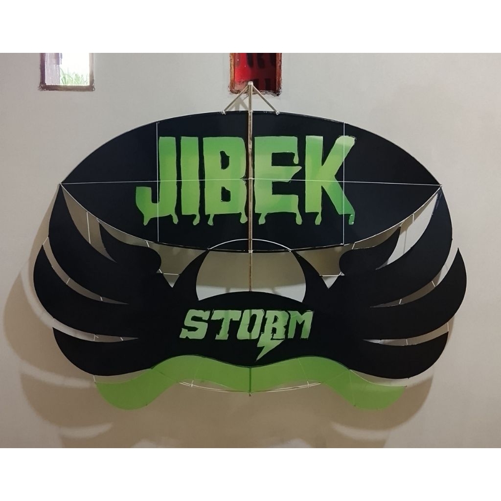 layangan ram raman jibek motif