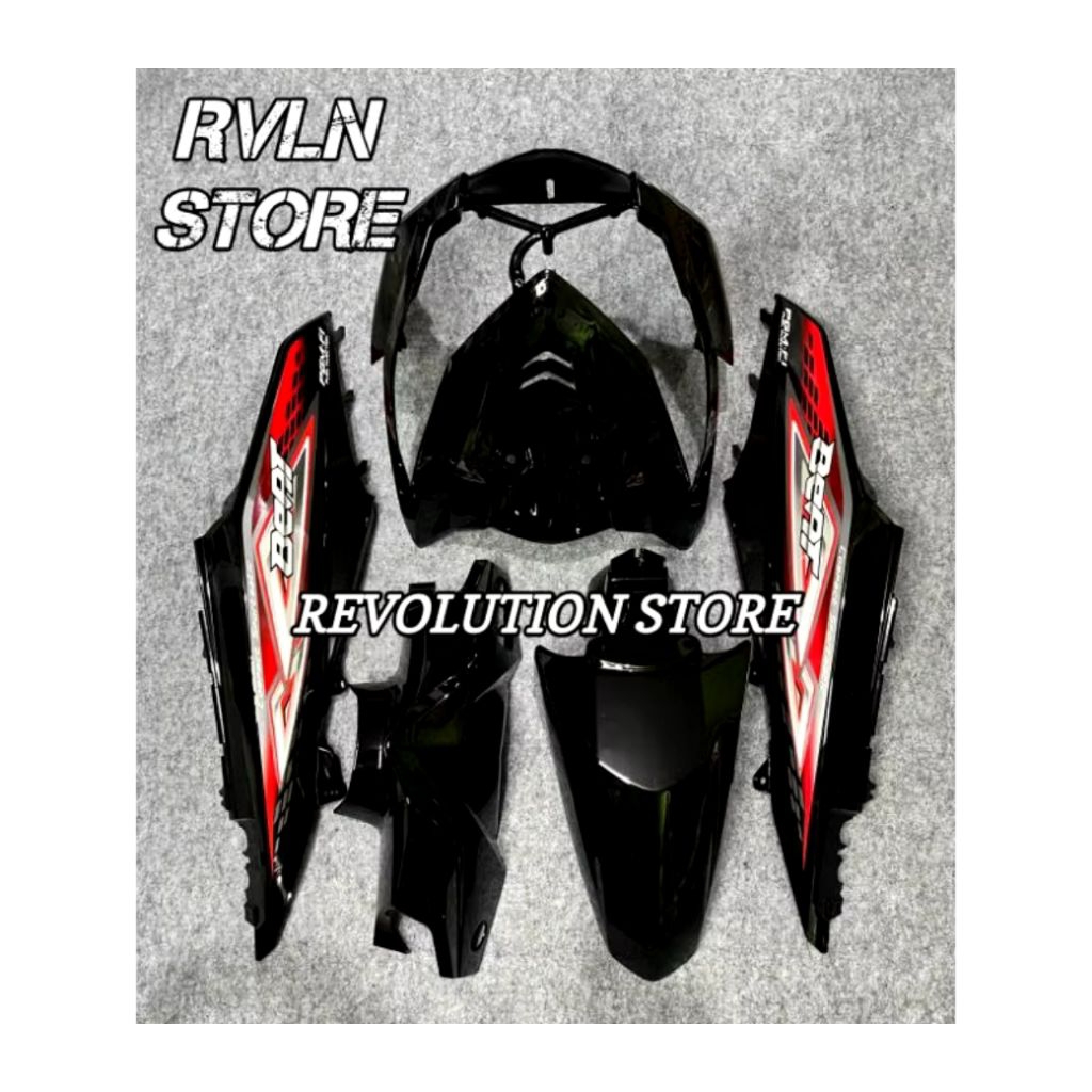 cover full body beat fi hitam striping beat original