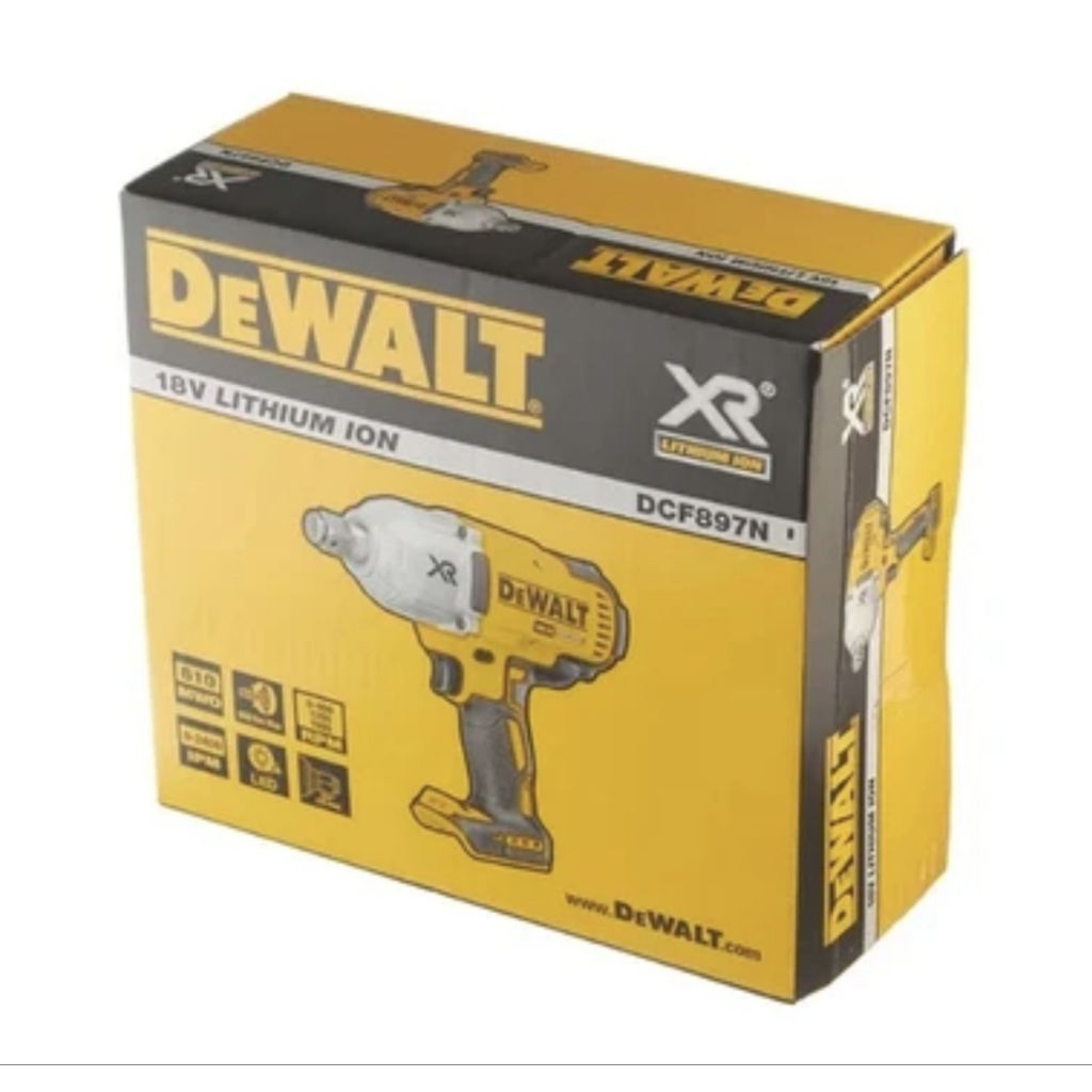 Dewalt Impact Wrench Cordless 20v 3/4 Inci Dcf897n-xj - Kuning/hitam