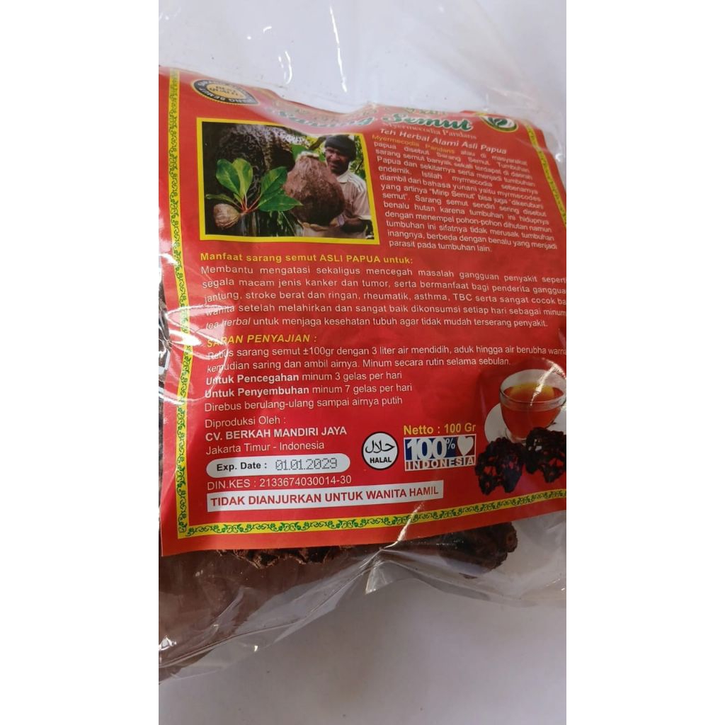 Teh Herbal Organik Kencono sari Sarang Semut Asli Papua