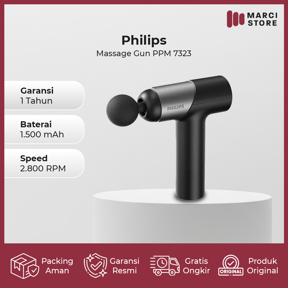 PHILIPS Massage Gun PPM-7323 Massage Gun Pijat