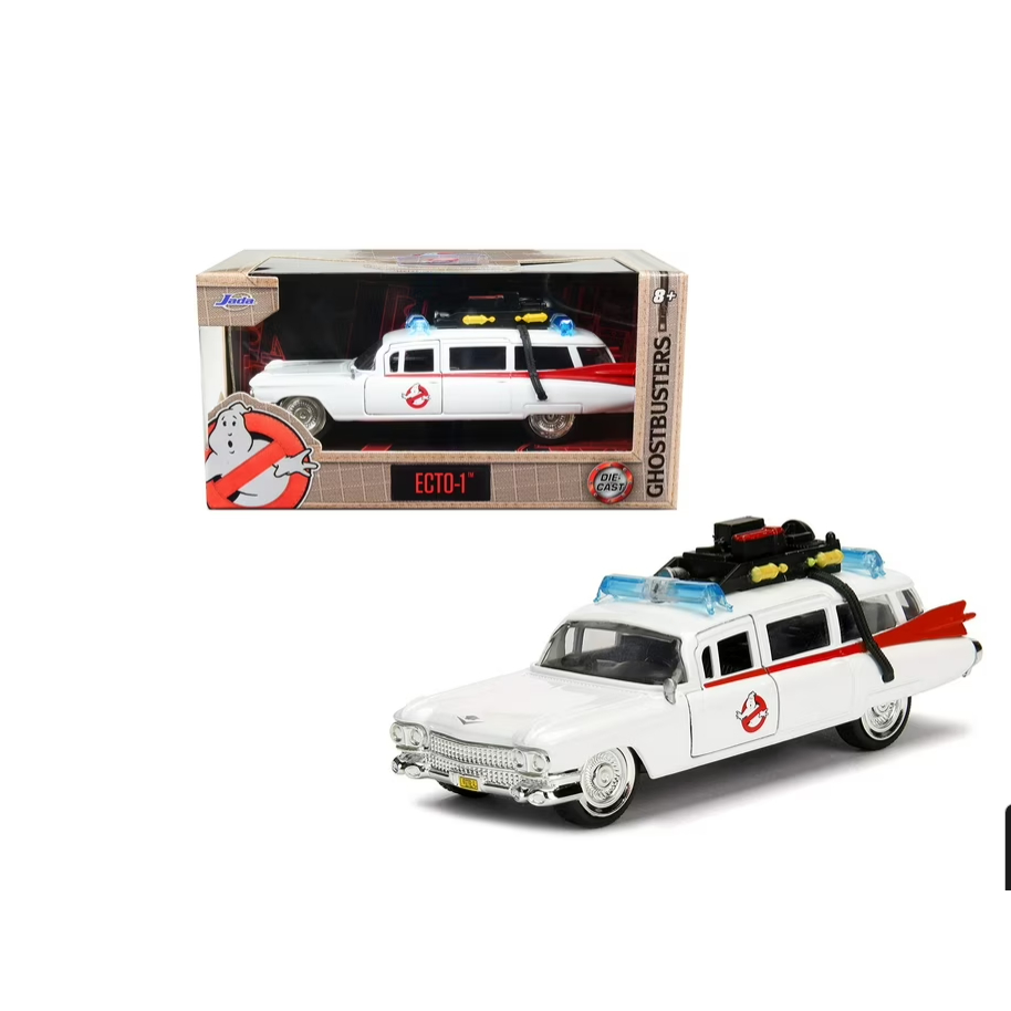 Cadillac Ambulance Ecto-1 from "Ghostbusters" Movie "Hollywood Rides" Series 1/32 Diecast Model Car 