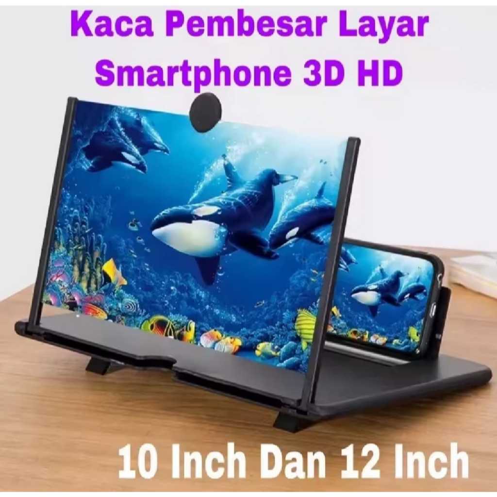 Kaca Pembesar Layar Smartphone 3d Hd - Pembesar Layar Hp 10 Inch - Manjakan Dirimu Dengan Kaca Pembe