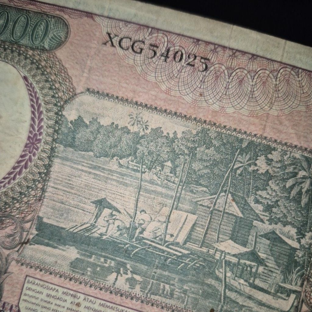 Uang Kuno Seri Pekerja Pecahan 10000 Tahun 1964 Seri Pengganti (Replacement)