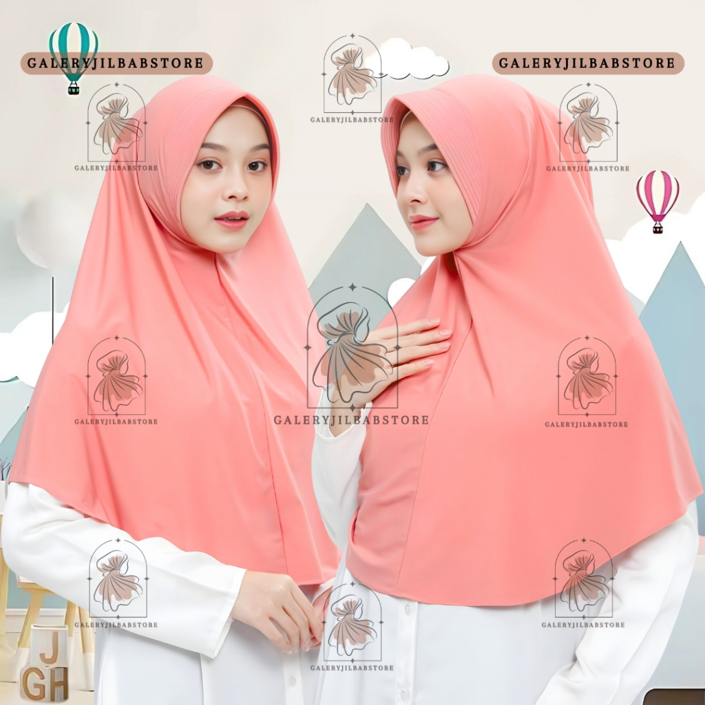 Hijab Bergo Hamidah Size L | Bergo Hamidah Jumbo Jersey Premium