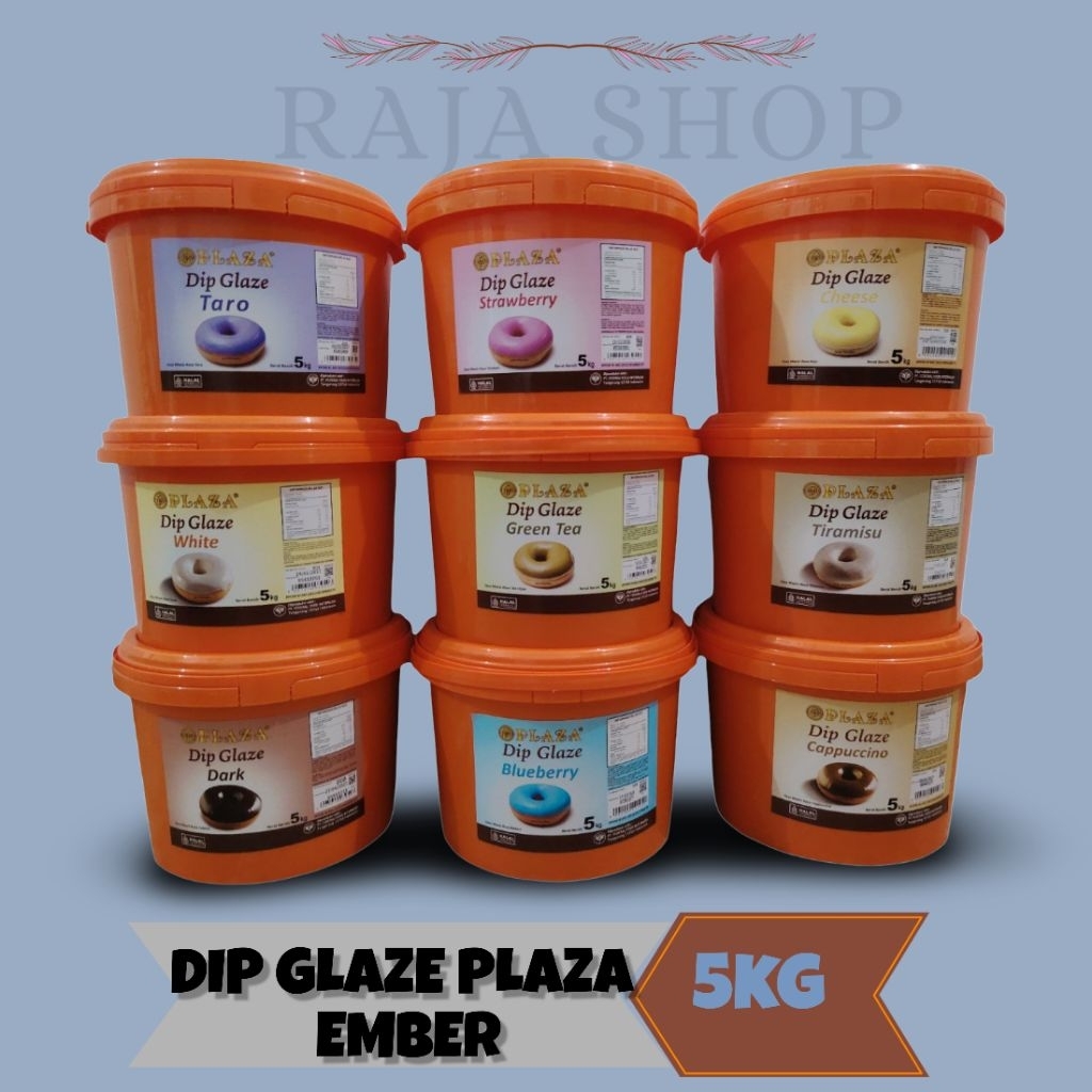 DIP GLAZE PLAZA ECO 5KG EMBER [ toping donat ] [ dekorasi kue ]