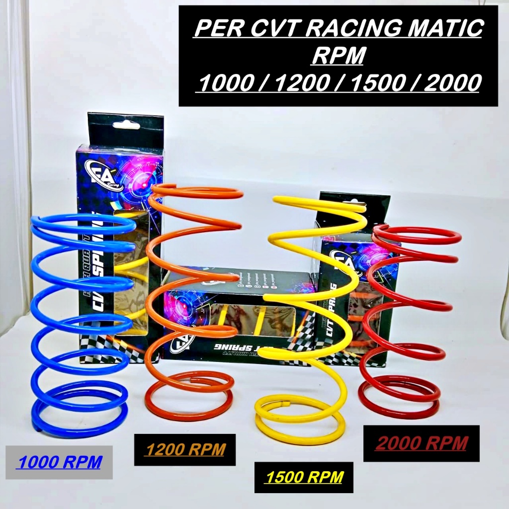 PER CVT RACING  1000/1200/1500/2000 RPM ( ALL MOTOR MATIC ) -  MIO J /  VARIO 125 - BEAT KARBU /  MI