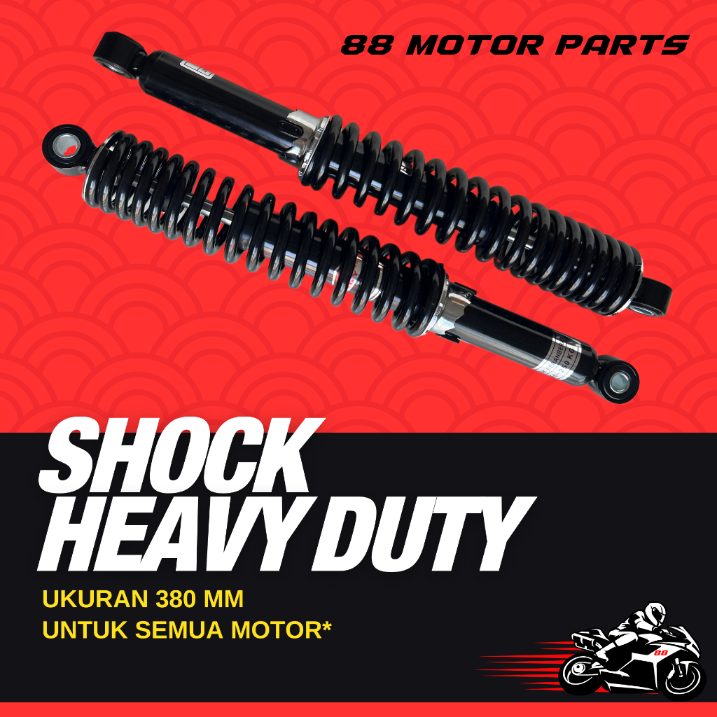 Shock Absorber / Shock Breaker Belakang Heavy Duty Ukuran 380mm Merek NGY GOLD SERIES