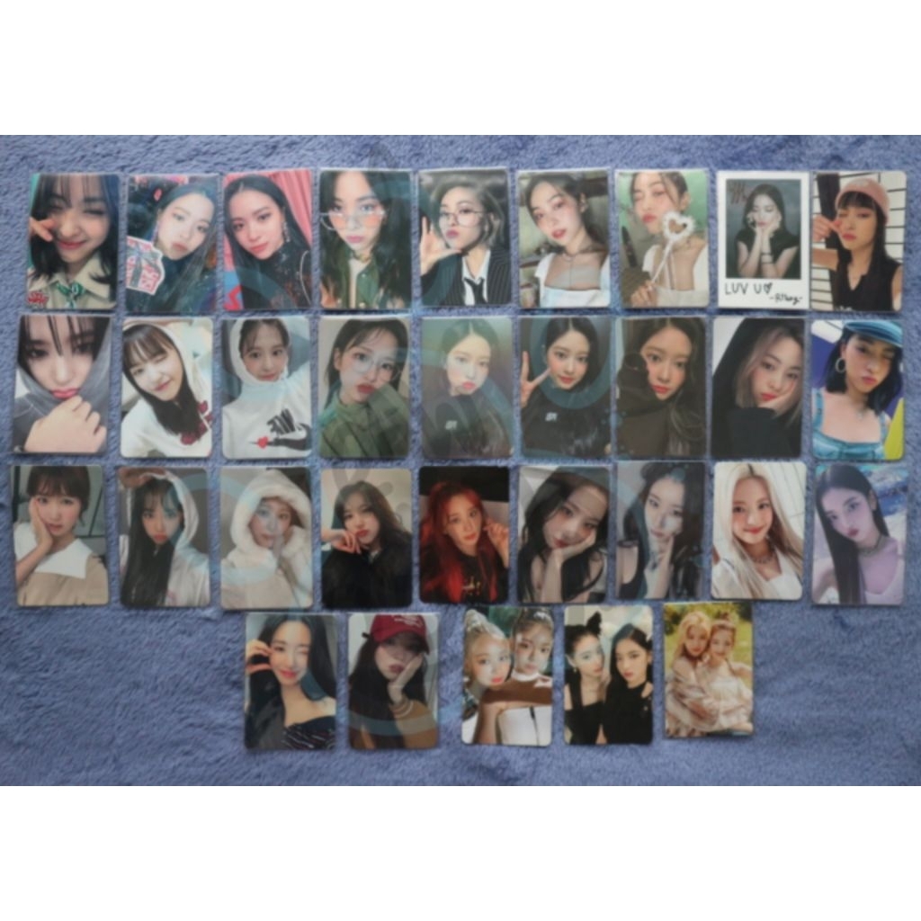 photocard pc girls group gg itzy ryujin lia chaeryeong ive izone yujin minju chaeyeon hitomi chaewon
