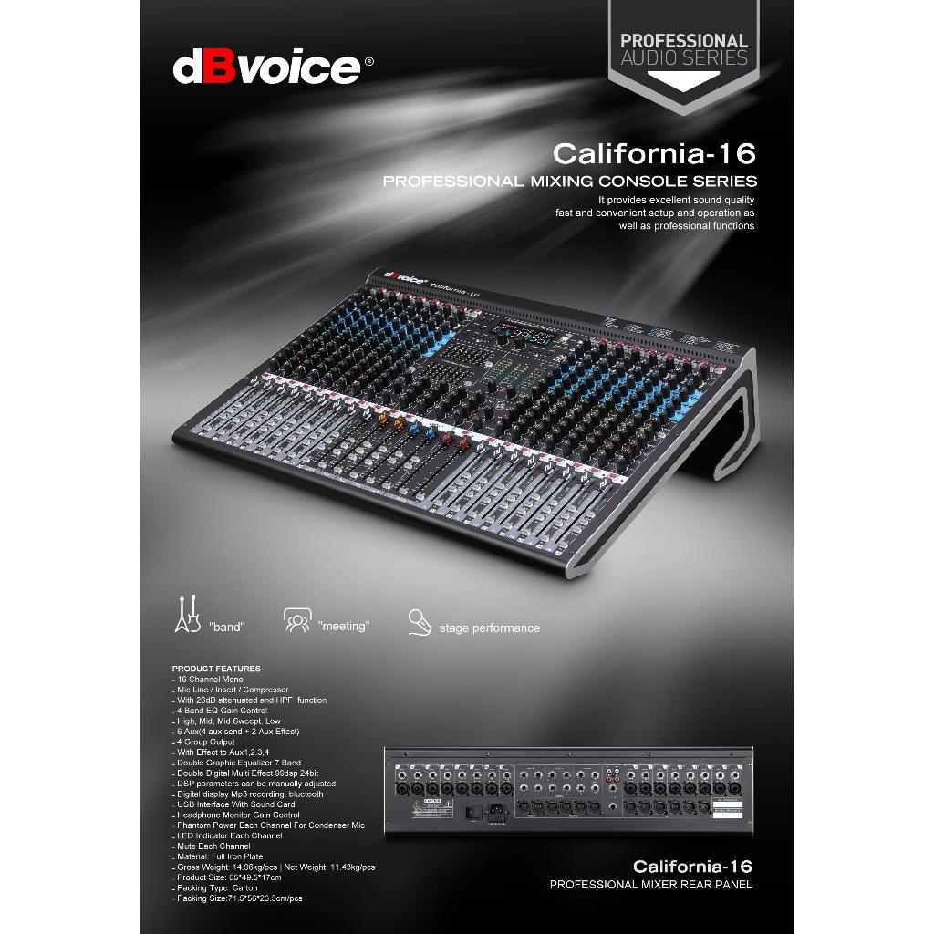 Mixer 16 Channel dBvoice CALIFORNIA 16 Original