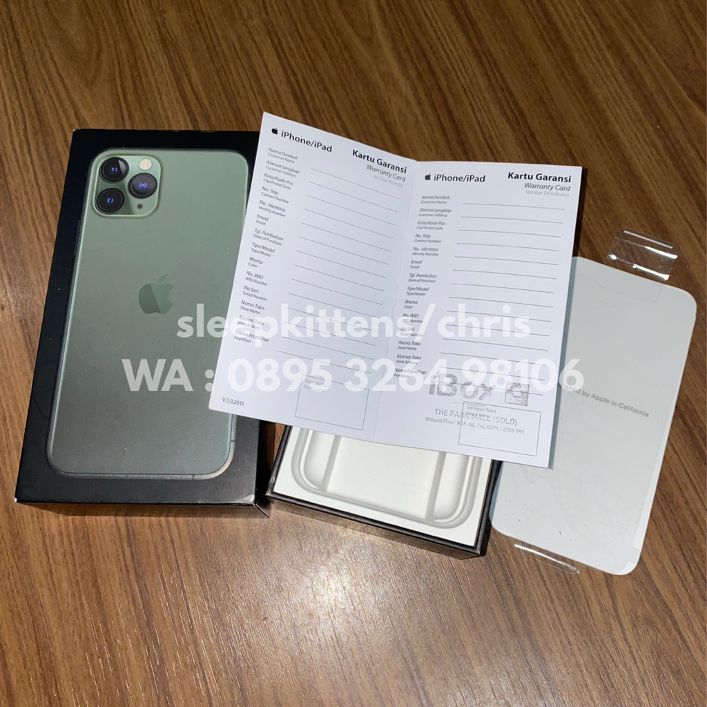 Pemakaian Pribadi iPhone 11 PRO, 256GB, IBOX