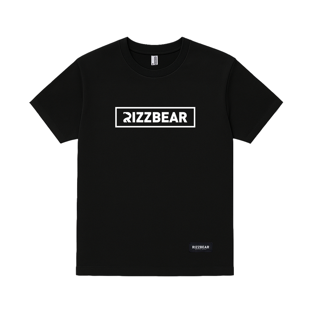 Kaos Pria Distro Original 100% RIZZBEAR Kaos Pria Original Branded Simple Distro Basicbox T-Shirt Bl