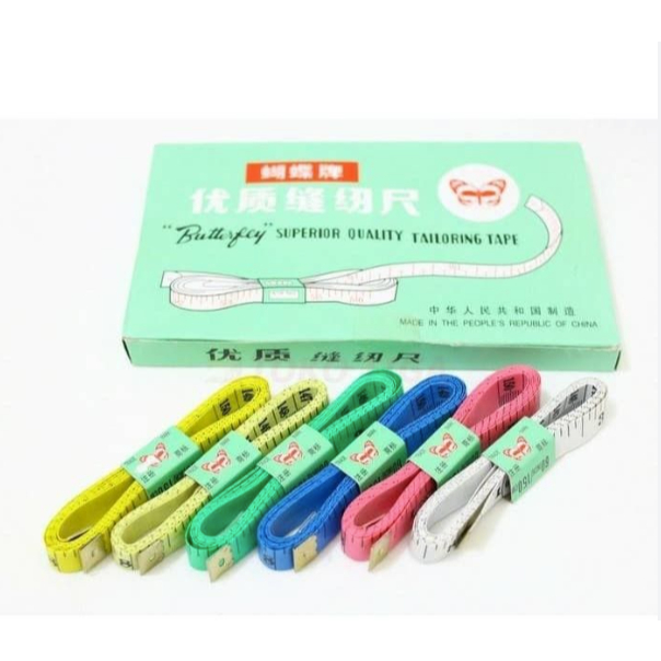 METERAN KAIN BAJU ISI 12 PCS (PER BOX) UKURAN BESAR DAN UKURAN KECIL