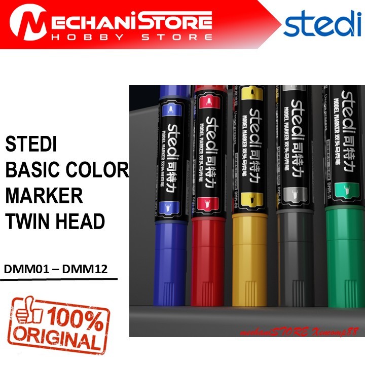 STEDI Basic Color Marker (Water Based) - Alternatif Spidol Akrilik DSPIAE Doloha Hobby Mio MrHobby