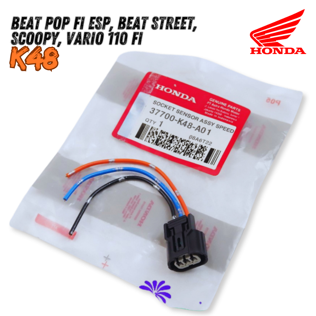 Socket Speedometer Kecepatan K84 Honda Beat FI - Scoopy - Vario 110 FI sparepart motor