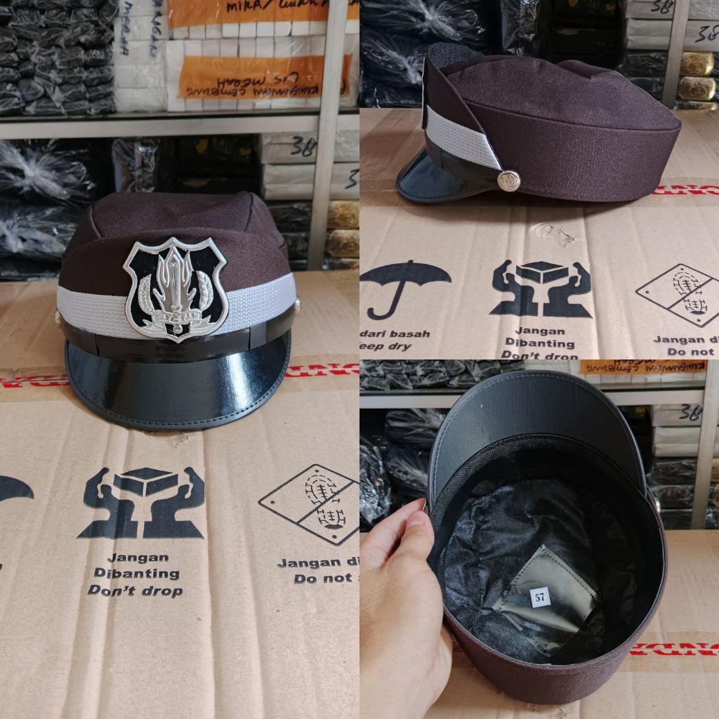 Topi Pet Security Wanita Satpam Wanita // Topi Pet Secwan Satpam Wanita