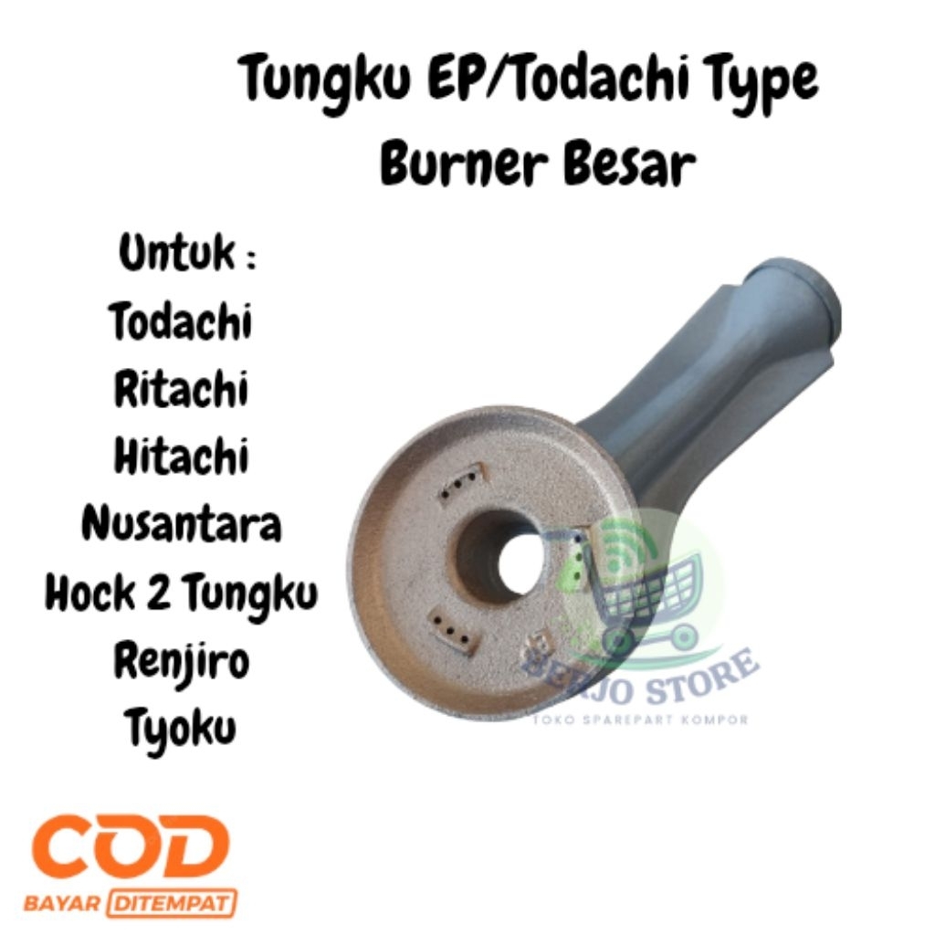 TUNGKU SET BURNER KOMPOR GAS HITACHI, TODACHI, TYOKU