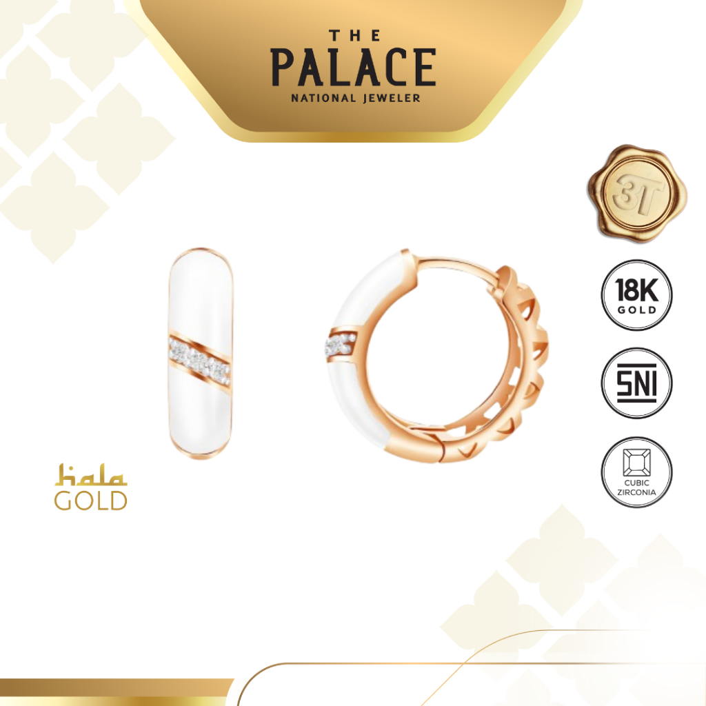 Hala Gold Sunbloom Round Earring / Anting